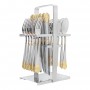 Elegant Taj Stainless Steel Cutlery Set, 24 Pieces, AA0011G