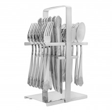 Elegant Taj Stainless Steel Cutlery Set, 24 Pieces, AA0012S