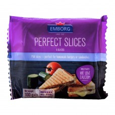 Emborg Perfect Cheese Slices, 6 Pieces, Mild Taste, 100g