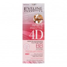 Eveline 48H All-In-One White Prestige 4D BB Whitening Multifunction Cream, SPF 15, 50ml