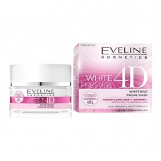 Eveline 48H White Prestige 4D Whitening Facial Mask, Oily & Combination Skin, 50ml