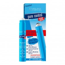 Eveline Pure Control SOS Ultra-Effective Roll-On, Against Spots & Blemishes, 15ml