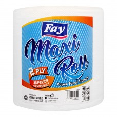 Fay Kitchen Paper Towel Tissue Roll, Maxi, 2-Ply