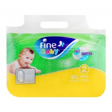 Fine Baby Diapers, No. 2, Small 3-6 KG, 40-Pack