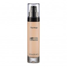 Flormar Invisible Cover HD Foundation, 20 Porcelain 30ml