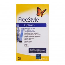 FreeStyle Optium Blood Glucose Test Strips, 25 Count