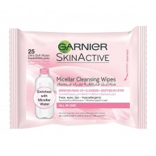 Garnier Skin Active All In One Micellar Cleansing Wipes 25-Pack