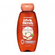Garnier Whole Blends Coconut Oil & Cocoa Butter Smoothing Shampoo, For Fizzy Hair, Paraben Free, 370ml