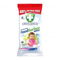 Green Shield Anti-Bacterial Food Surface Wipes, 70-Pack