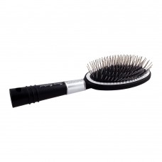 Hair Brush, Black/Silver, Oval Shape, 0550JS