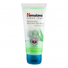 Himalaya Moisturizing Aloe Vera Face Wash, Soap Free, Normal To Dry Skin, 50ml