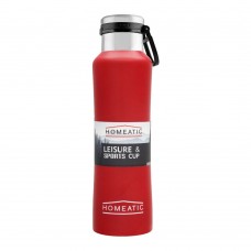 Homeatic Steel Sports Water Bottle, Red, 550ml, KA-038