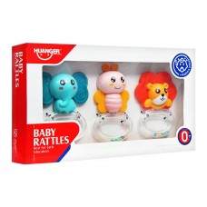 Huanger Baby Rattles, 3 Pieces, 0m+, HE0135