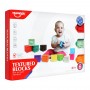 Huanger Textured Blocks, 12 Pieces, 6m+, HE0255