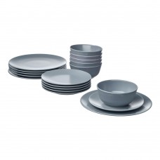 IKEA Fargrik Serving 18 Piece Dinnerware Set, Light Grey, 80152546