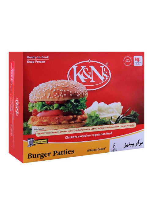 K&Ns Chicken Burger Patties, 6-Pack, 400g