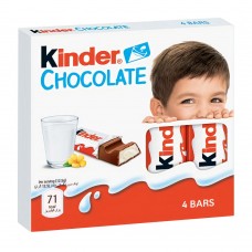 Kinder Chocolate, 4 Bars, 50g
