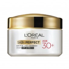 L'Oreal Paris Skin Perfect Anti-Fine Lines + Whitening SPF 21 PA+++ Cream, Age 30+, 50g