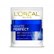 L'Oreal Paris White Perfect Day Cream, Whitening + Even Tone, SPF 17, 50ml