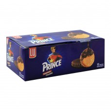 LU Prince Covered In Chocolate Sandwich Biscuits, 12 Ticky Packs