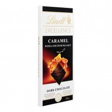 Lindt Excellence Caramel Dark Chocolate With Sea Salt, 100g