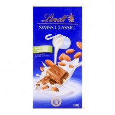 Lindt Swiss Classic Milk Chocolates With Roasted Almonds 100g