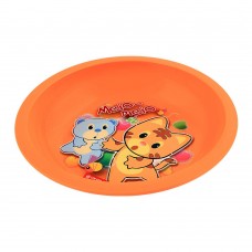 Lion Star Emily Kids Deep Dining Plate, 04, Orange, MW-54