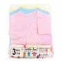 Little Joy Half Sleeves Kids Cotton Vest, 3-Pack, Multi Colour