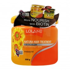 Lolane Natura Hair Treatment, Sunflower Extract + Biotin, For Color Care, 500g