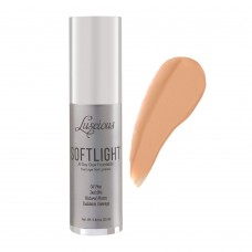 Luscious Cosmetics Soft Light All Day Glow Foundation, Natural Matte, 3
