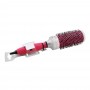 Maggie Hair Brush, Silver/Red, Round, MGBD-44