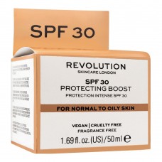 Makeup Revolution Perfecting Boost SPF 30 Cream, Normal To Dry Skin, Fragrance Free, 50ml