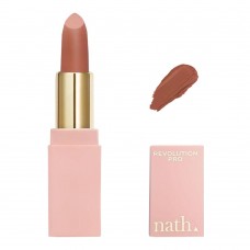 Makeup Revolution Pro Nath Matte Lipstick, Biscuit
