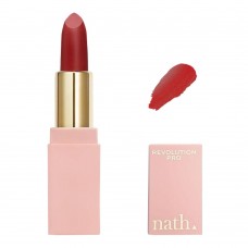 Makeup Revolution Pro Nath Matte Lipstick, Cherry