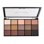 Makeup Revolution Reloaded Eyeshadow Palette, Basic Mattes, 15 Pieces