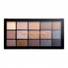 Makeup Revolution Reloaded Eyeshadow Palette, Smoky Neutrals, 15-Pack
