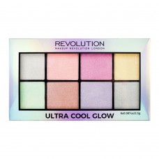 Makeup Revolution Ultra Cool Glow Highlighter Palette, 8-Pack