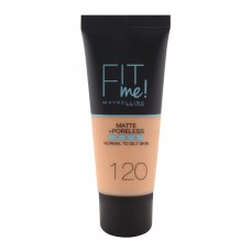 Maybelline New York Fit Me Matte & Poreless Foundation, 120 Classic Ivory, 30ml