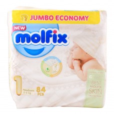 Molfix No. 1 Newborn, 2-5.jpg KG, 84-Pack