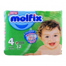 Molfix No. 4, Maxi 7-14 KG, 32-Pack