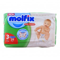 Molfix Pants No. 3, Midi 4-9 KG, 31-Pack