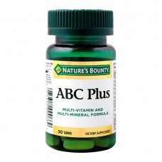 Nature's Bounty ABC Plus, 30 Tablets, Multi Vitamin + Multi Mineral