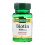 Natures Bounty Biotin, 1000mcg, 100 Coated Tablets, Vitamin Supplement