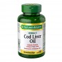 Natures Bounty Omega-3 Cod Liver Oil, 100 Softgels, Vitamin Supplement