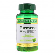 Nature`s Bounty Turmeric, 450mg, 60 Capsules, Herbal Supplement