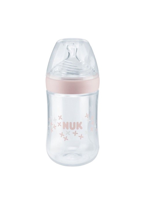 Nuk Nature Sense Silicone Feeding Bottle, M, 6-18m, 260ml, 10741758