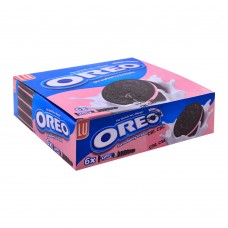 Oreo Strawberry Cream Biscuits, 57g, 6 Packs (6 Biscuits Per Pack)