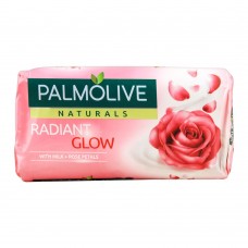 Palmolive Naturals Radiant Glow Soap, Milk + Rose Petals, 145g