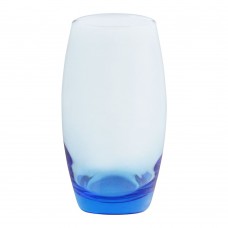 Pasabahce Barrel Tumbler Glass Set, 6 Pieces, Blue, 41020-73