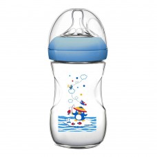 Pink Baby Superior-PP Ultra Wide Neck Feeding Bottle, Blue/Decorated, 3m+, Medium Flow, 240ml, WN-114/02